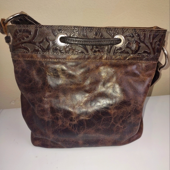 Handmade leather cowhide handbag - Picture 3 of 8